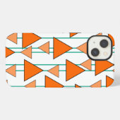 Etui iPhone 13 Triangles Art Déco (Verso Horizontal)