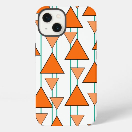 Etui iPhone 13 Triangles Art Déco (Verso)