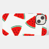 Etui iPhone 13 Triangles Motifs de pastèque (Verso Horizontal)