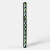 Etui iPhone 13 Triangles verts (Côté droit)