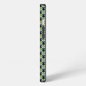 Etui iPhone 13 Triangles verts (Côté gauche)