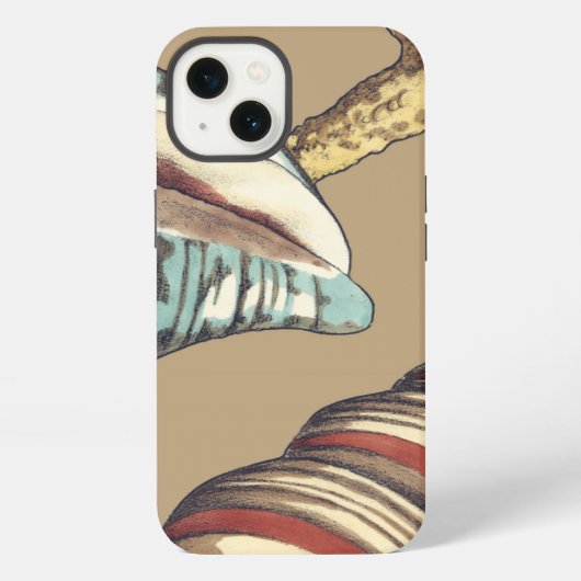 Etui iPhone 13 Trio Shell sur Khaki (Verso)