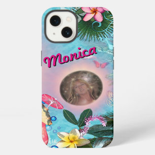 Etui iPhone 13 Tropical Design with your Name & Photo Case-mate i