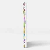 Etui iPhone 13 Tropical Mosaic – Blue & Gold Macaw Mandala (Côté gauche)