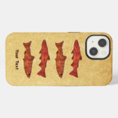 Etui iPhone 13 Truite rustique (Verso Horizontal)