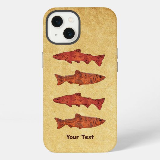 Etui iPhone 13 Truite rustique (Verso)