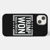 Etui iPhone 13 Trump a gagné la 47e élection présidentielle améri (Verso Horizontal)