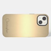 Etui iPhone 13 Ttitane or acier inoxydable Imprimer iphone 15 (Verso Horizontal)