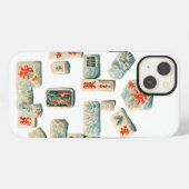 Etui iPhone 13 Tuiles de Mahjong (Verso Horizontal)