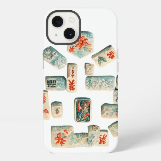 Etui iPhone 13 Tuiles de Mahjong (Verso)