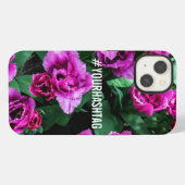 Etui iPhone 13 Tulipes roses (Verso Horizontal)