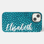 Etui iPhone 13 Turquoise (Verso Horizontal)