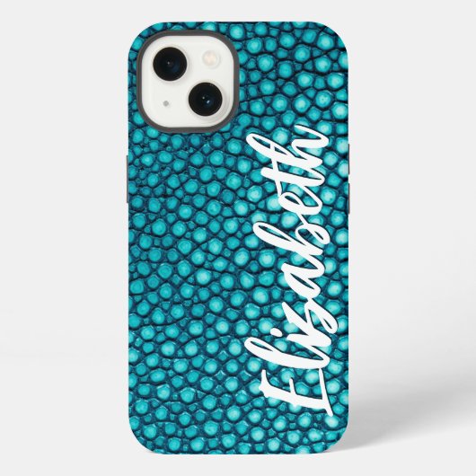 Etui iPhone 13 Turquoise (Verso)