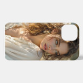 Etui iPhone 13 Twilight Guardian - Ange des ailes dorées (Verso Horizontal)