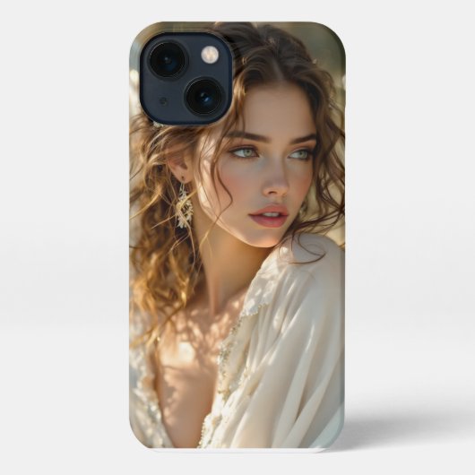 Etui iPhone 13 Twilight Guardian - Ange des ailes dorées (Verso)