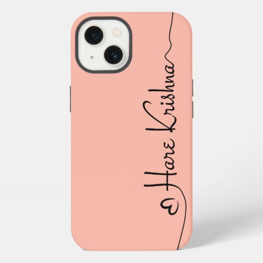 Etui iPhone 13 Typographie de l'art Hare Krishna pour coque d'iPh (Verso)