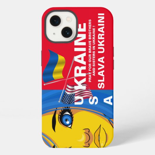 Etui iPhone 13 UKRAINE USA Case-Mate Coque iPhone (Verso)