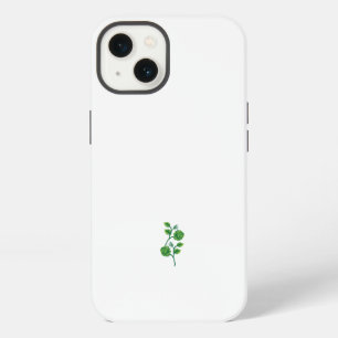 Etui iPhone 13 un dessin d'une branche avec des fleurs et des feu