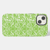 Etui iPhone 13 un fond abstrait vert et blanc (Verso Horizontal)