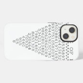 Etui iPhone 13 Une tranche typographique de Pi (Verso Horizontal)