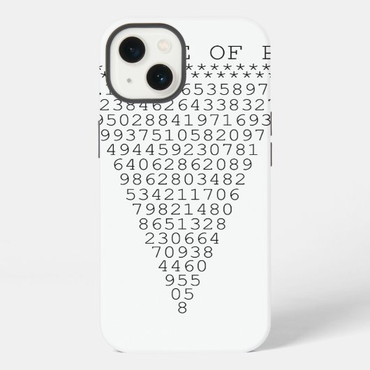 Etui iPhone 13 Une tranche typographique de Pi (Verso)