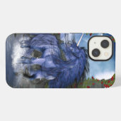 Etui iPhone 13 Unicorne bleue 2 (Verso Horizontal)