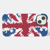 Etui iPhone 13 Union Jack Liquid Art (Verso Horizontal)