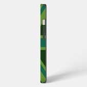 Etui iPhone 13 Union Jack Turquoise vibrante (Côté gauche)
