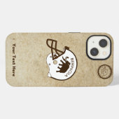Etui iPhone 13 Université de Beringia Football (Verso Horizontal)