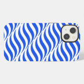Etui iPhone 13 Vagues Bleues (Verso Horizontal)