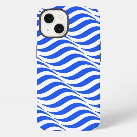 Etui iPhone 13 Vagues Bleues (Verso)