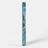 Etui iPhone 13 Vagues de l'océan bleu (Côté droit)