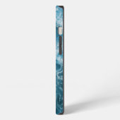 Etui iPhone 13 Vagues de l'océan bleu (Côté gauche)