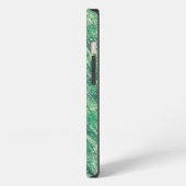 Etui iPhone 13 Vagues de vert (Côté gauche)