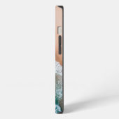 Etui iPhone 13 Vagues sur la plage de sable (Côté gauche)