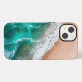 Etui iPhone 13 Vagues sur la plage de sable (Verso Horizontal)