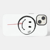Etui iPhone 13 Vampire Sanglant Souriant (Verso Horizontal)