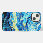 Etui iPhone 13 Van Gogh - Nuit étoilée (Verso Horizontal)