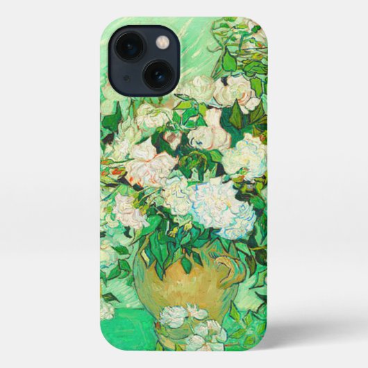 Etui iPhone 13 Van Gogh White Roses (Verso)