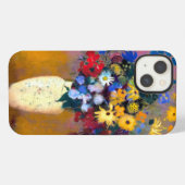 Etui iPhone 13 Vase blanc avec fleurs Odilon Redon (Verso Horizontal)