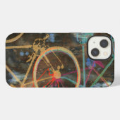 Etui iPhone 13 vélos sur texture (Verso Horizontal)