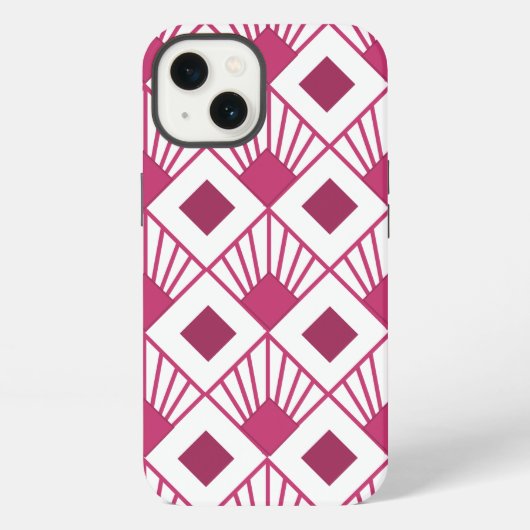 Etui iPhone 13 Ventilateurs Art déco (Verso)