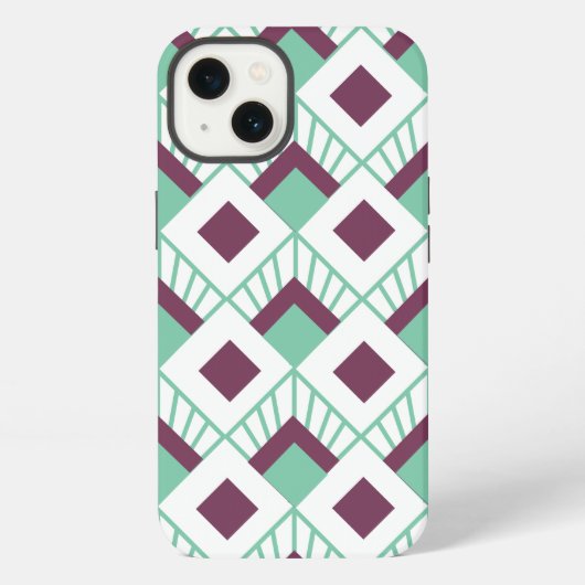 Etui iPhone 13 Ventilateurs Art déco (Verso)