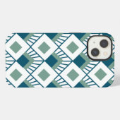 Etui iPhone 13 Ventilateurs Art déco (Verso Horizontal)