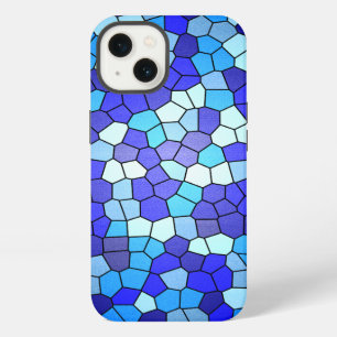 Etui iPhone 13 Verres teintés de bleu vitrail par Shirley Taylor