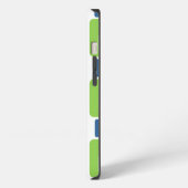 Etui iPhone 13 Vert et Bleu (Côté gauche)