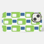 Etui iPhone 13 Vert et Bleu (Verso Horizontal)