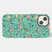 Etui iPhone 13 Vert Feuille Pastel (Verso Horizontal)