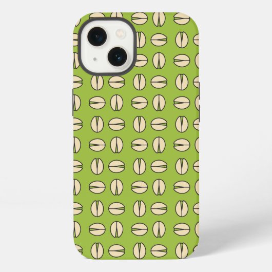 Etui iPhone 13 Vert Nut Pistachio Moderne (Verso)
