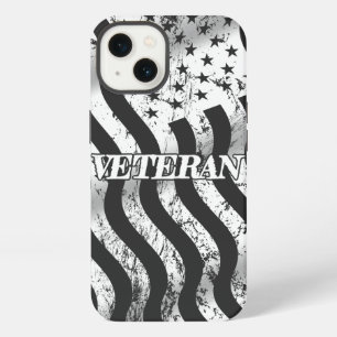 Etui iPhone 13 Vétéran USA - vintage blanc